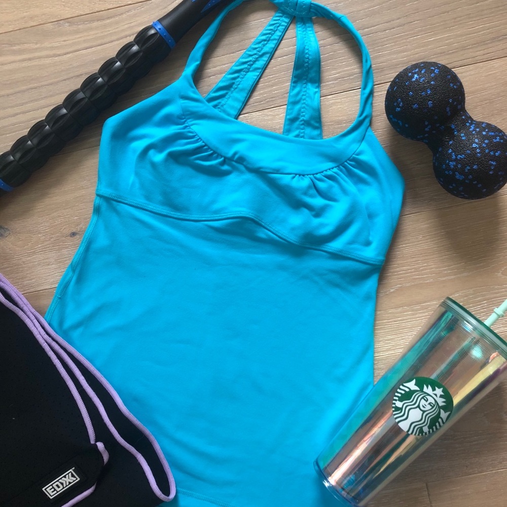 Turquoise Lululemon top Sz 6